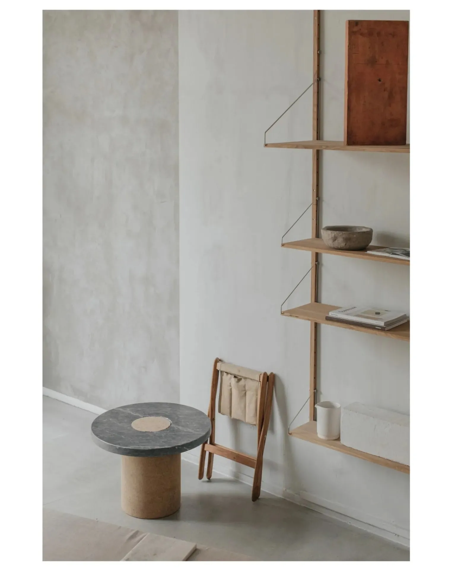 Sintra Side Table, Cork Base