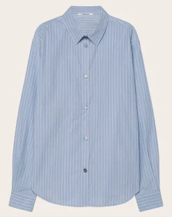 Striped Cotton Poplin Shirt