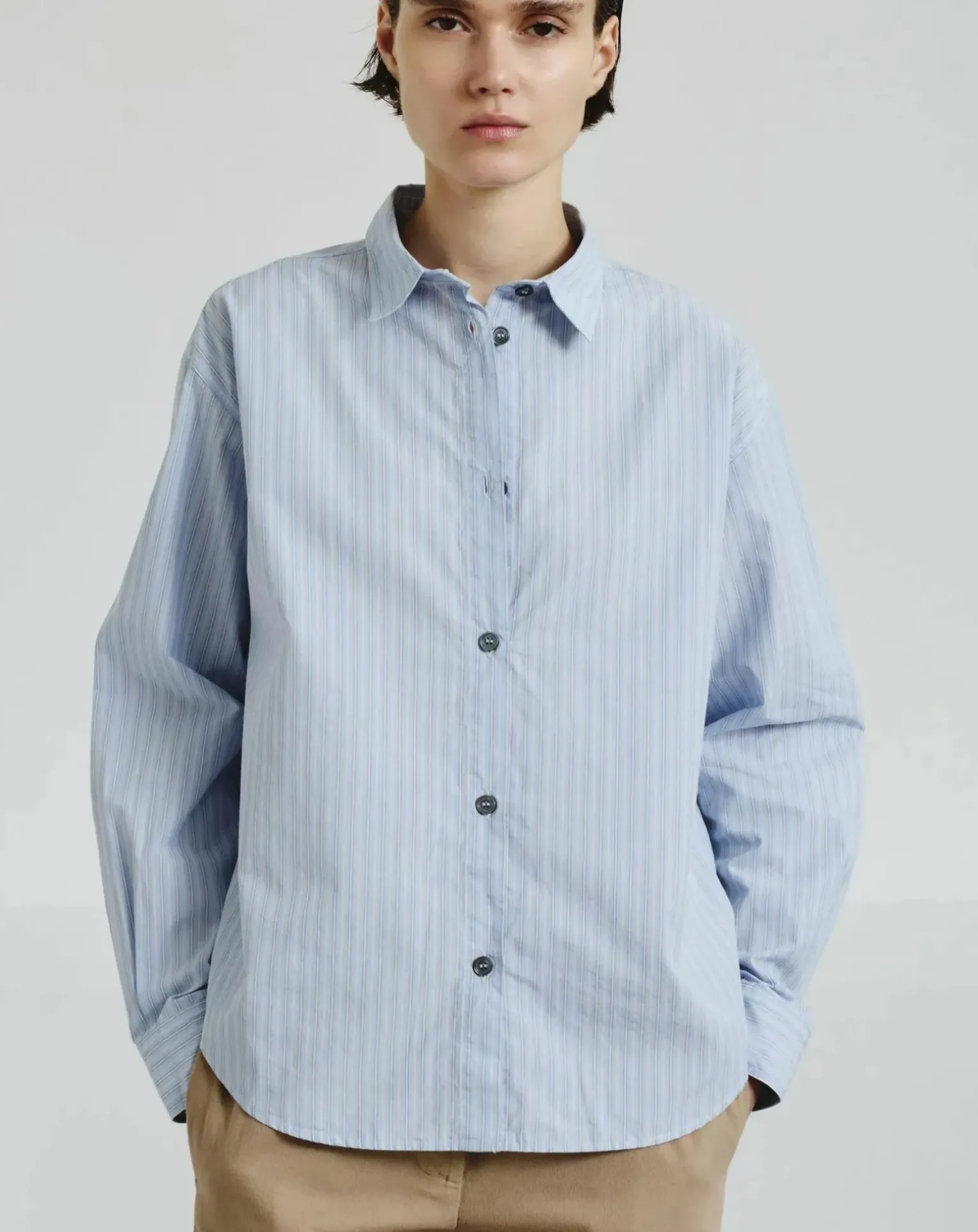 Striped Cotton Poplin Shirt