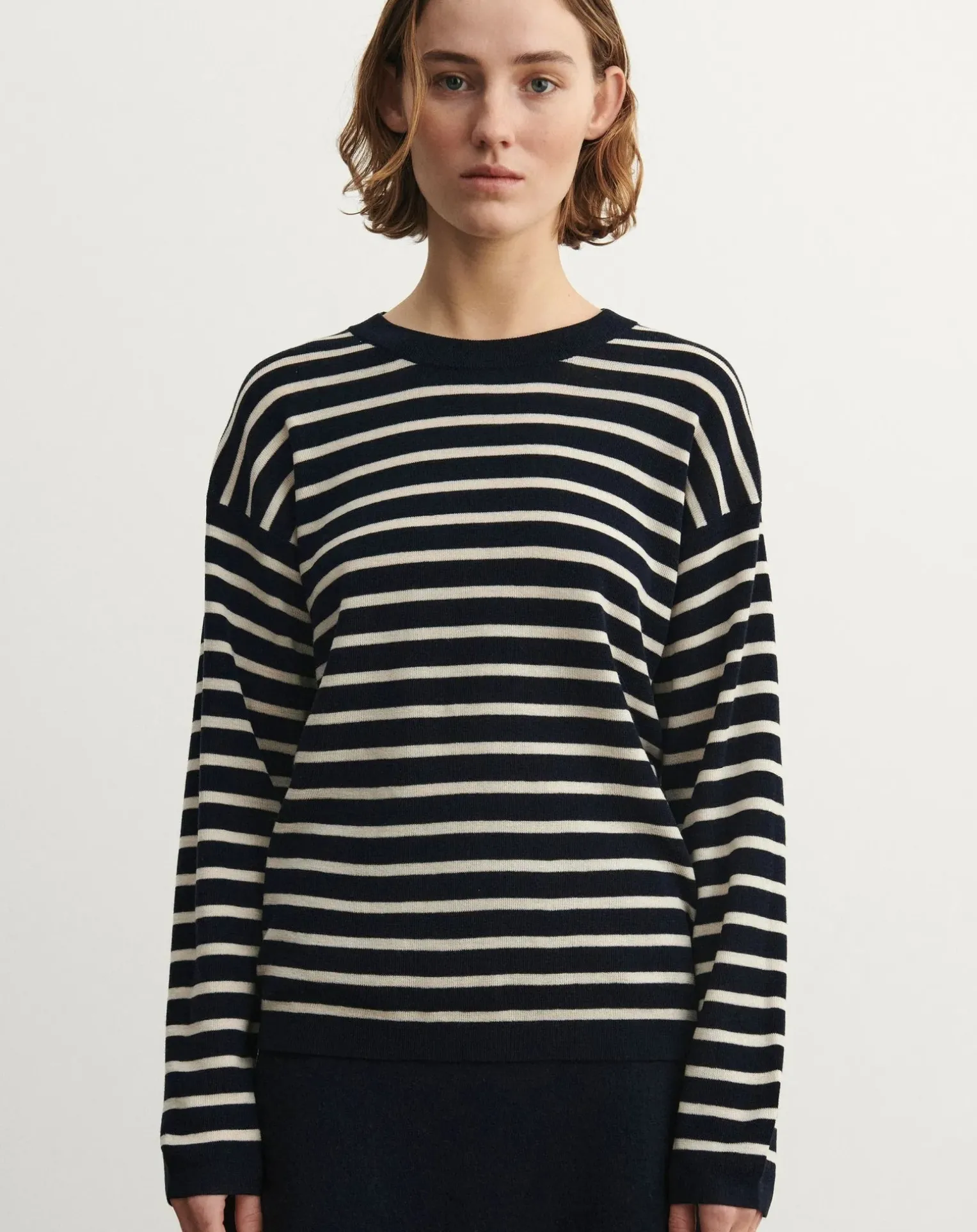 Striped Merino Wool Sweater - Women's Collection