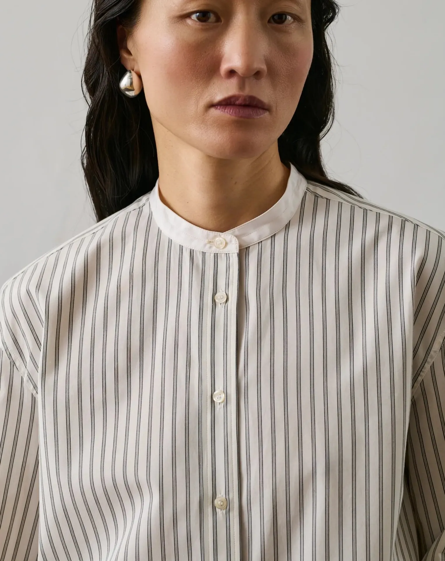 Striped Organic Cotton Bermuda Shirt