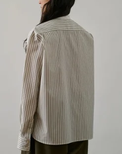 Striped Organic Cotton Bermuda Shirt
