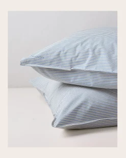 Striped Pillowcase in Organic Cotton - Set of 2