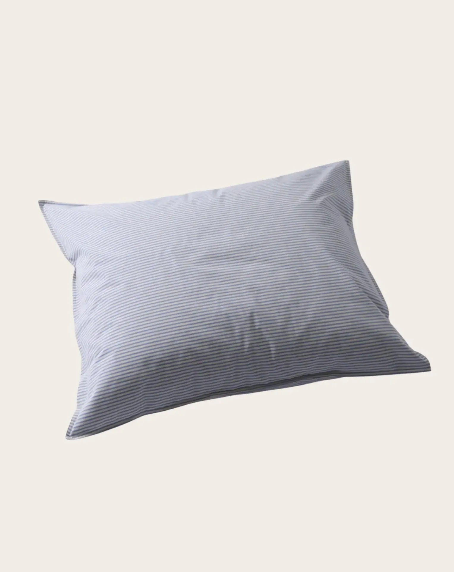 Striped pillowcase in organic percale