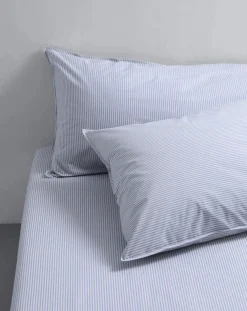 Striped pillowcase in organic percale