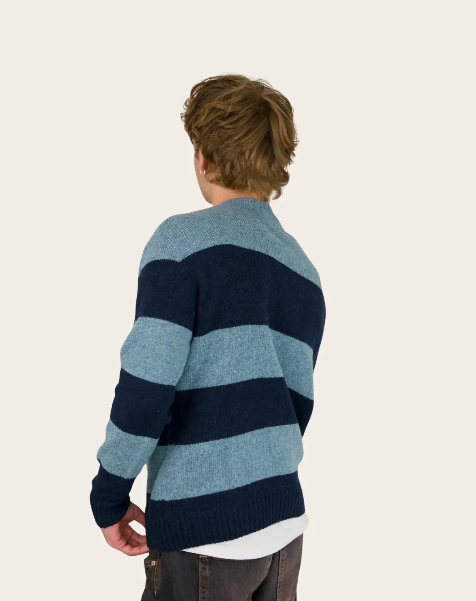 Striped Wool Seamless Sweater