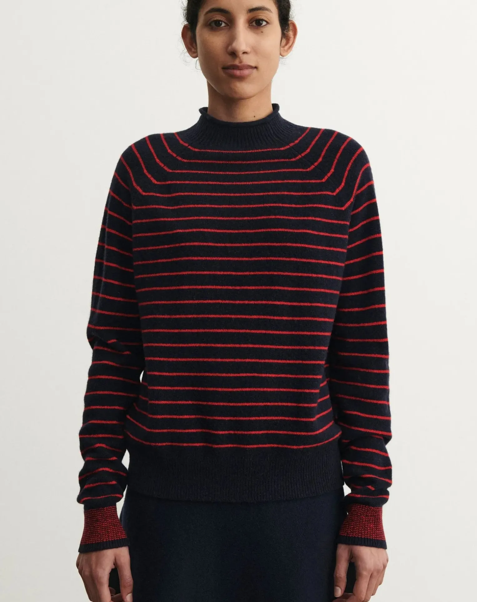 Striped Wool Sweater - Women's Collection