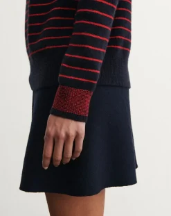 Striped Wool Sweater - Women's Collection