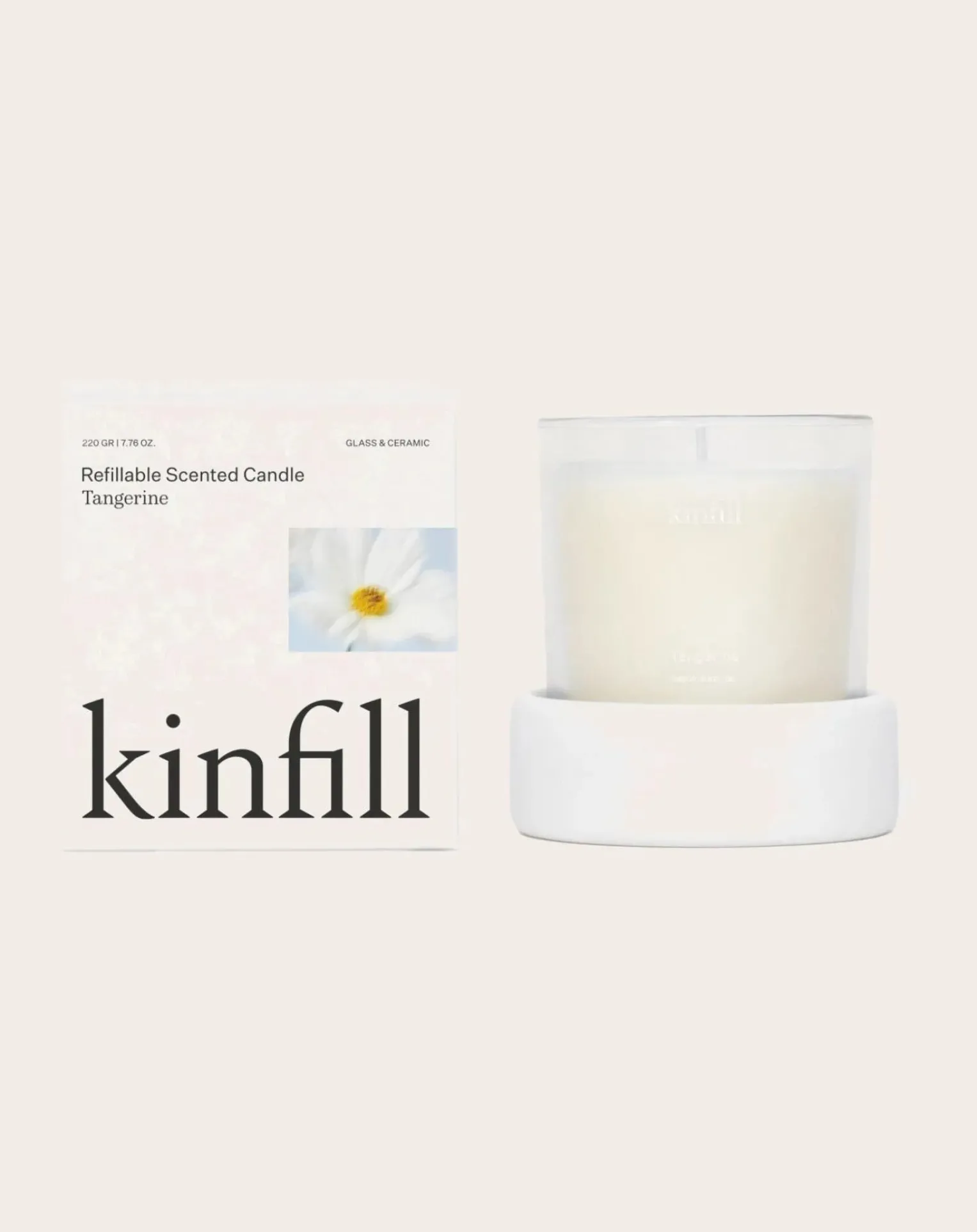 Tangerine scented candle