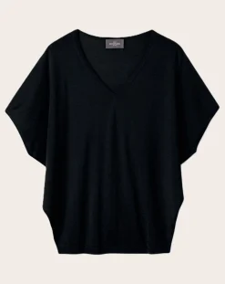 Ultra-fine V-neck Sweater Cashmere and Silk