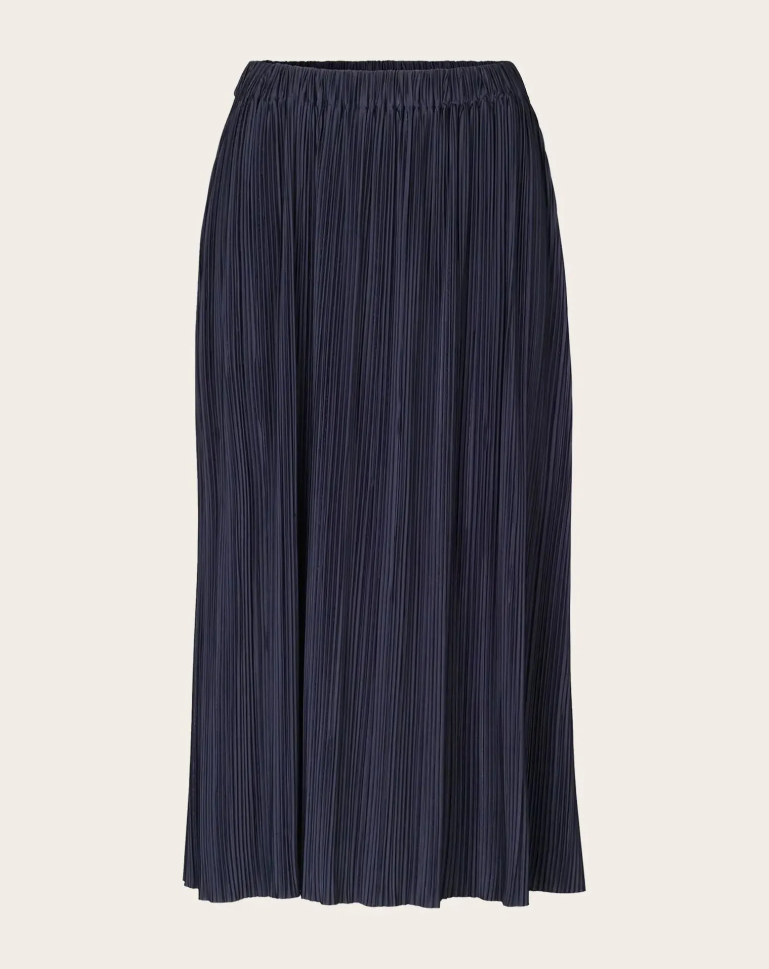 Uma pleated long skirt in jersey