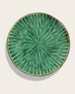Verde Lanza plates, Pascale Naessens - Set of 2