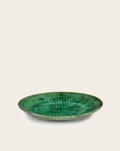 Verde Lanza plates, Pascale Naessens - Set of 2