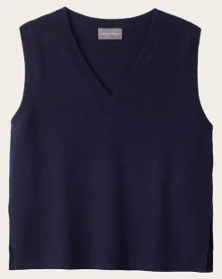 V-neck Sleeveless Cashmere Sweater