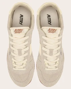 Windspin Low Two-tone Suede and Leather Basket