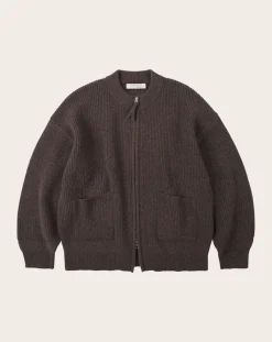 Wool Deck Zipped Cardigan