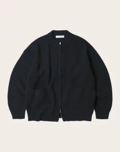 Wool Deck Zipped Cardigan