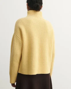 Wool Ribbed Sweater - Women's Collection