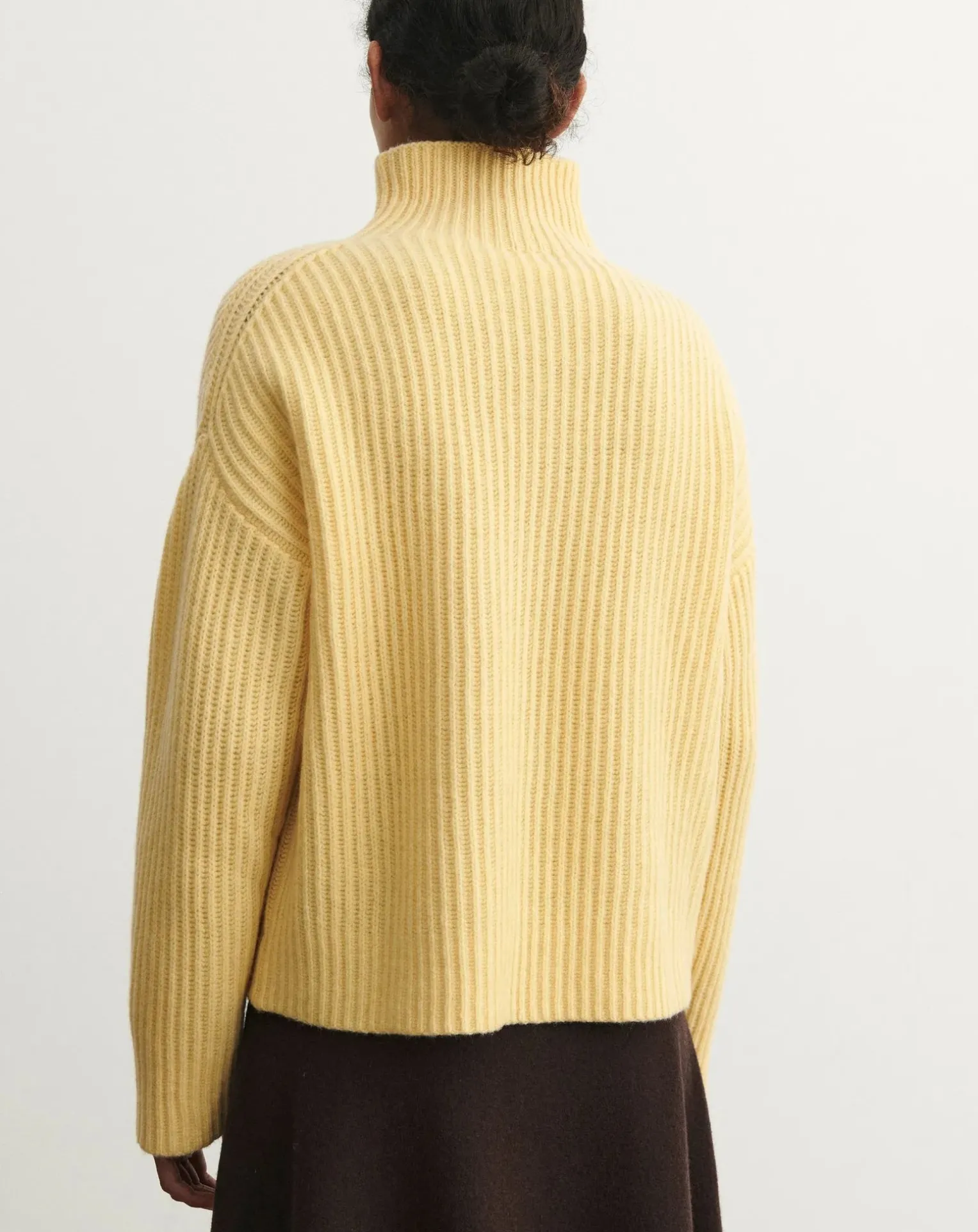 Wool Ribbed Sweater - Women's Collection