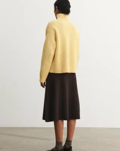 Wool Ribbed Sweater - Women's Collection