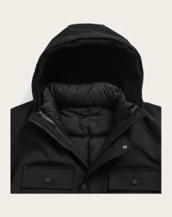 Work Volume Down Hood Jacket Cotton