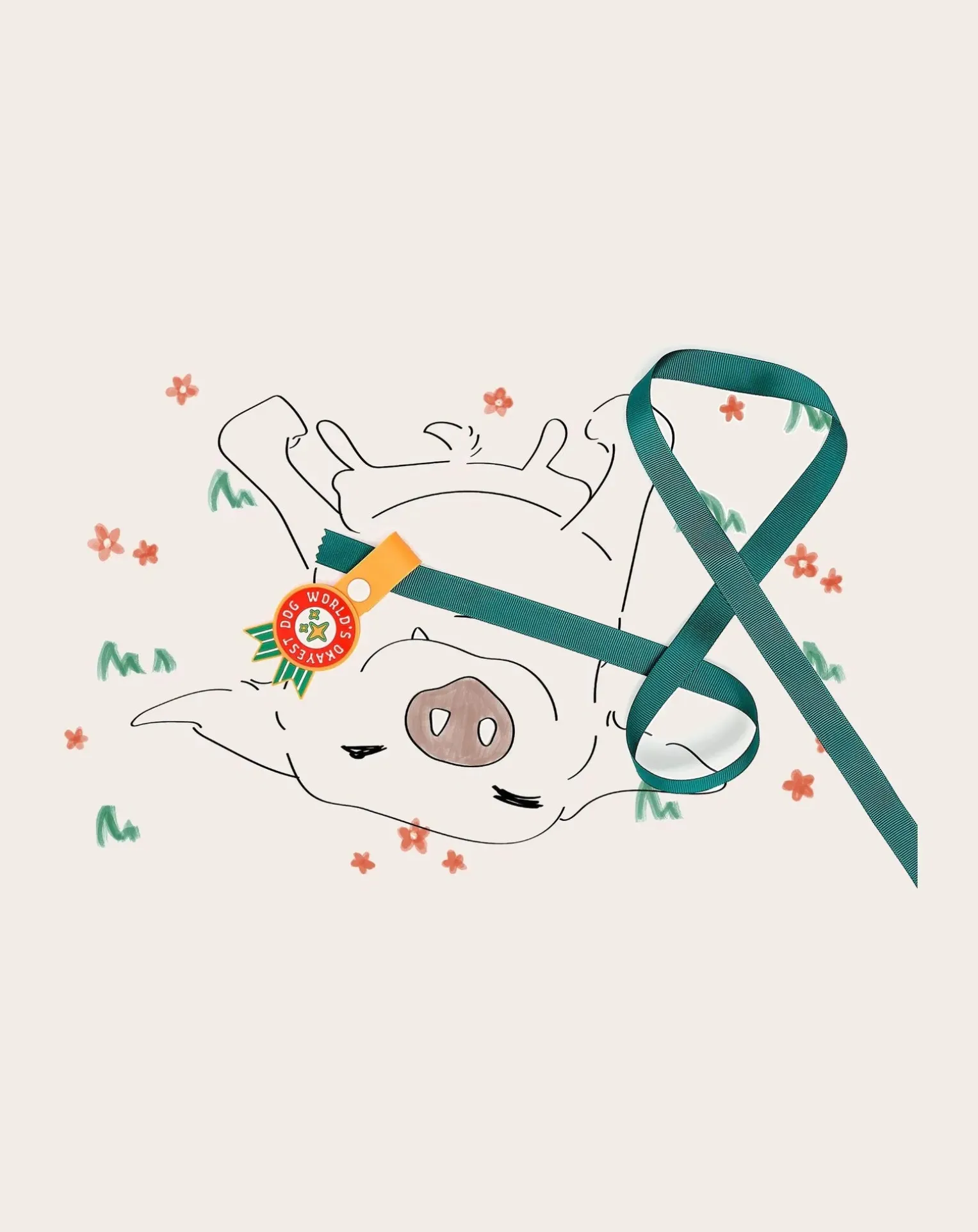 World's Okayest Dog Medal