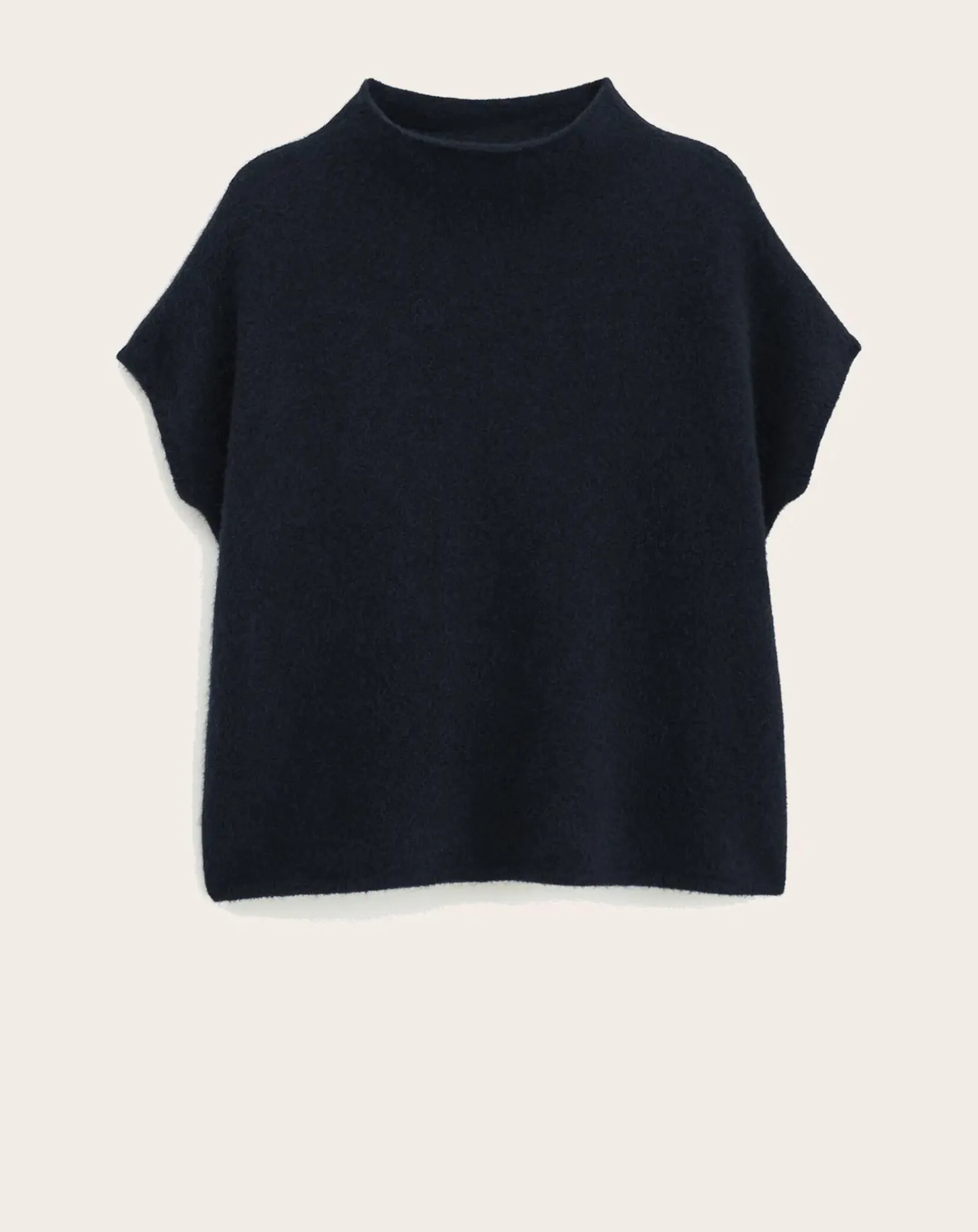 Ximena stand-up collar sweater in Yak wool