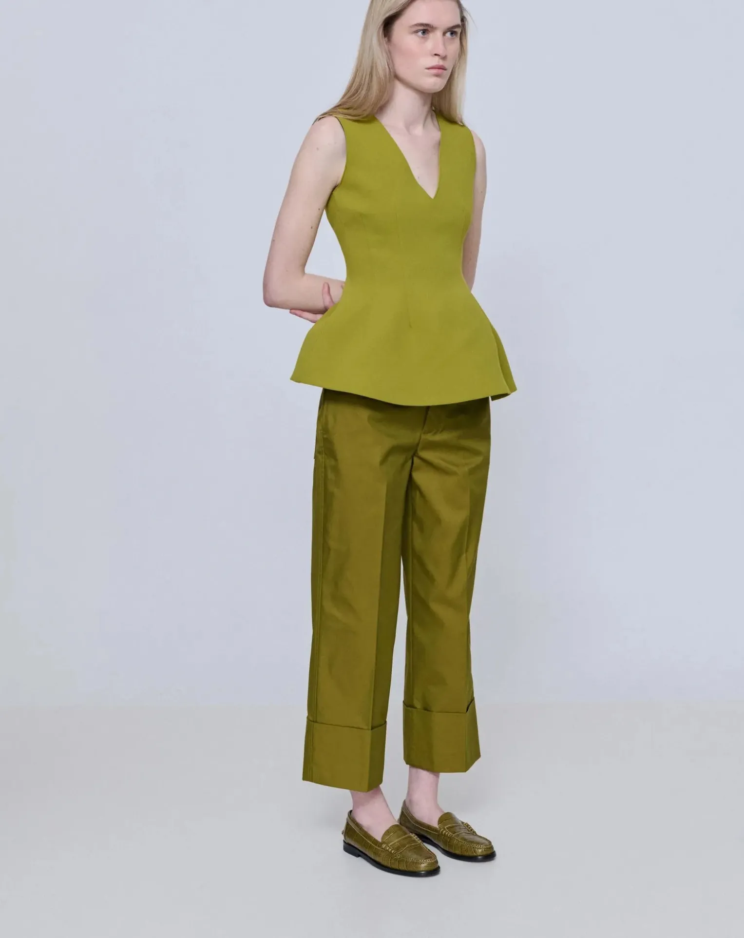 Zoe Crocodile Effect Loafers