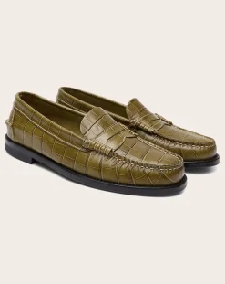 Zoe Crocodile Effect Loafers