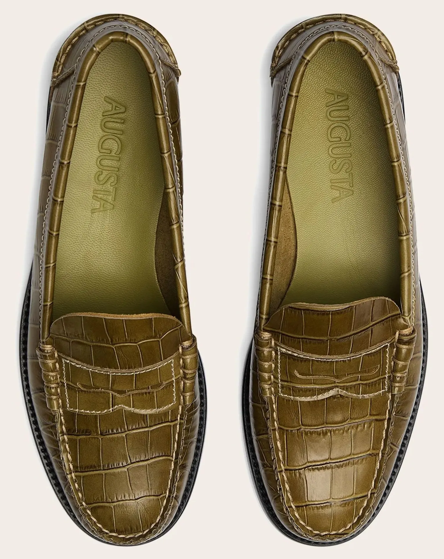 Zoe Crocodile Effect Loafers